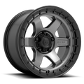 Aluminum Wheels 18X9 Block D752 Gunmetal Gray/Black Ring Fuel Off Road Wheels