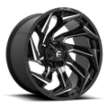 Aluminum Wheels 20X9 Reaction D753 Gloss Black/Milled Fuel Off Road Wheels