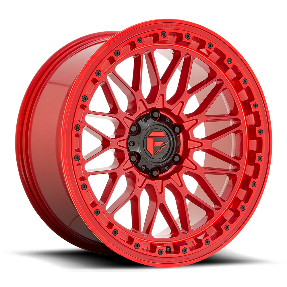 Aluminum Wheels 20X9 Trigger D758 Candy Red Fuel Off Road Wheels