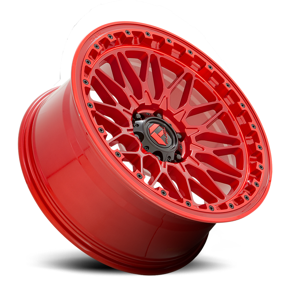 Aluminum Wheels 20X9 Trigger D758 Candy Red Fuel Off Road Wheels