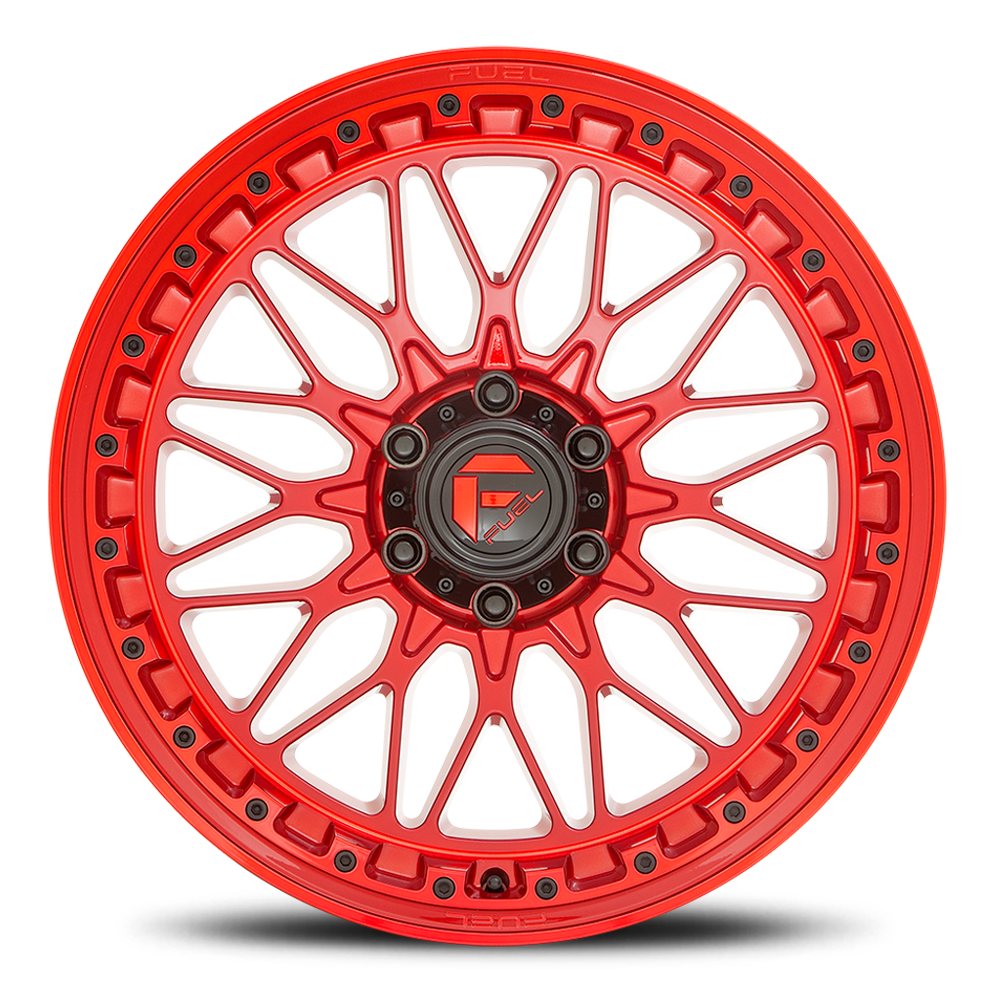 Aluminum Wheels 20X9 Trigger D758 Candy Red Fuel Off Road Wheels