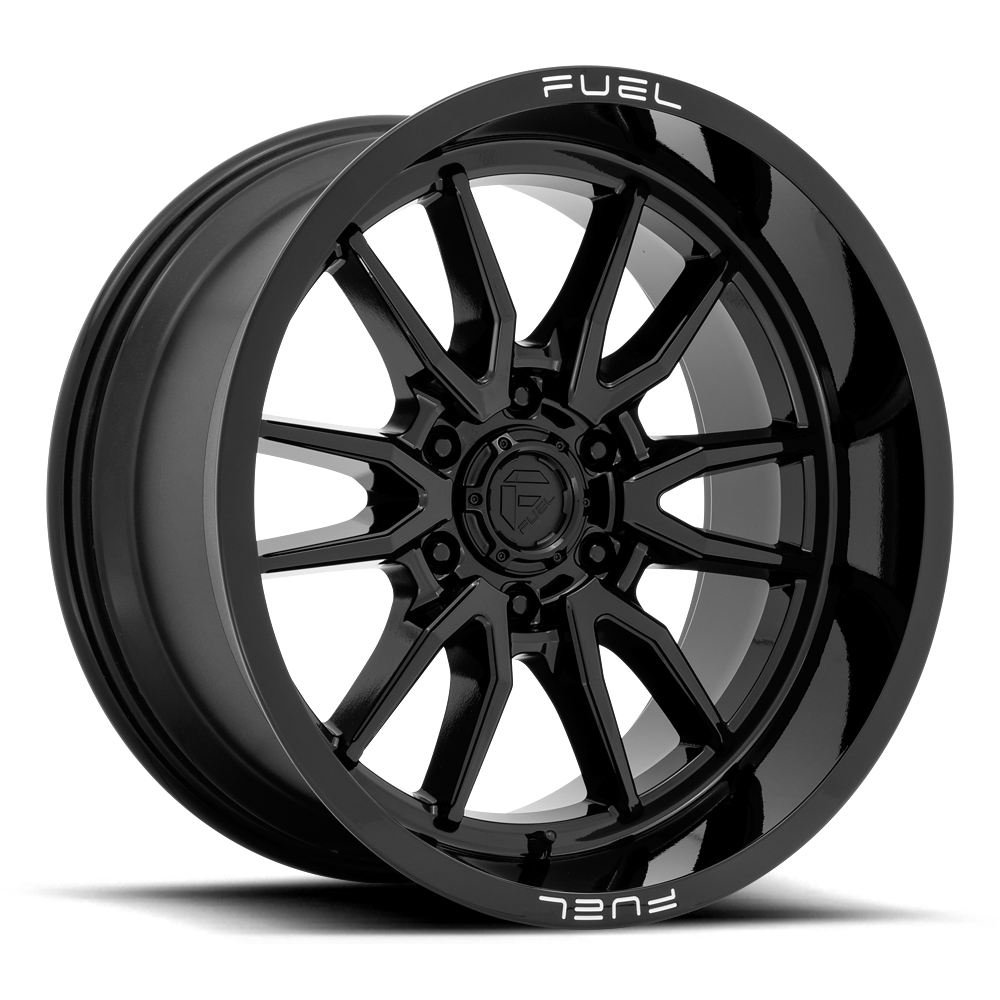Aluminum Wheels 20X10 Clash 6 D760 Gloss Black Fuel Off Road Wheels