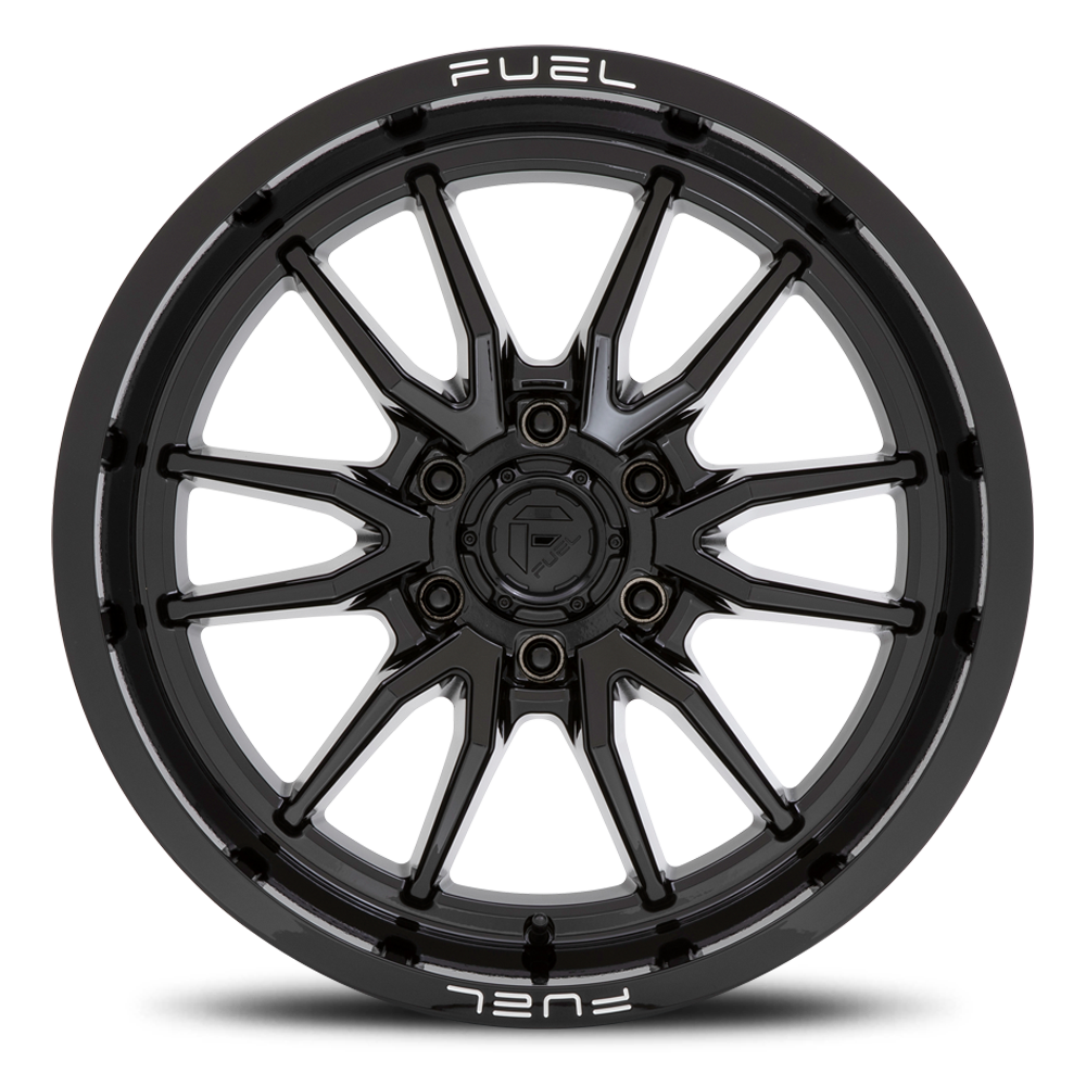 Aluminum Wheels 20X10 Clash 6 D760 Gloss Black Fuel Off Road Wheels