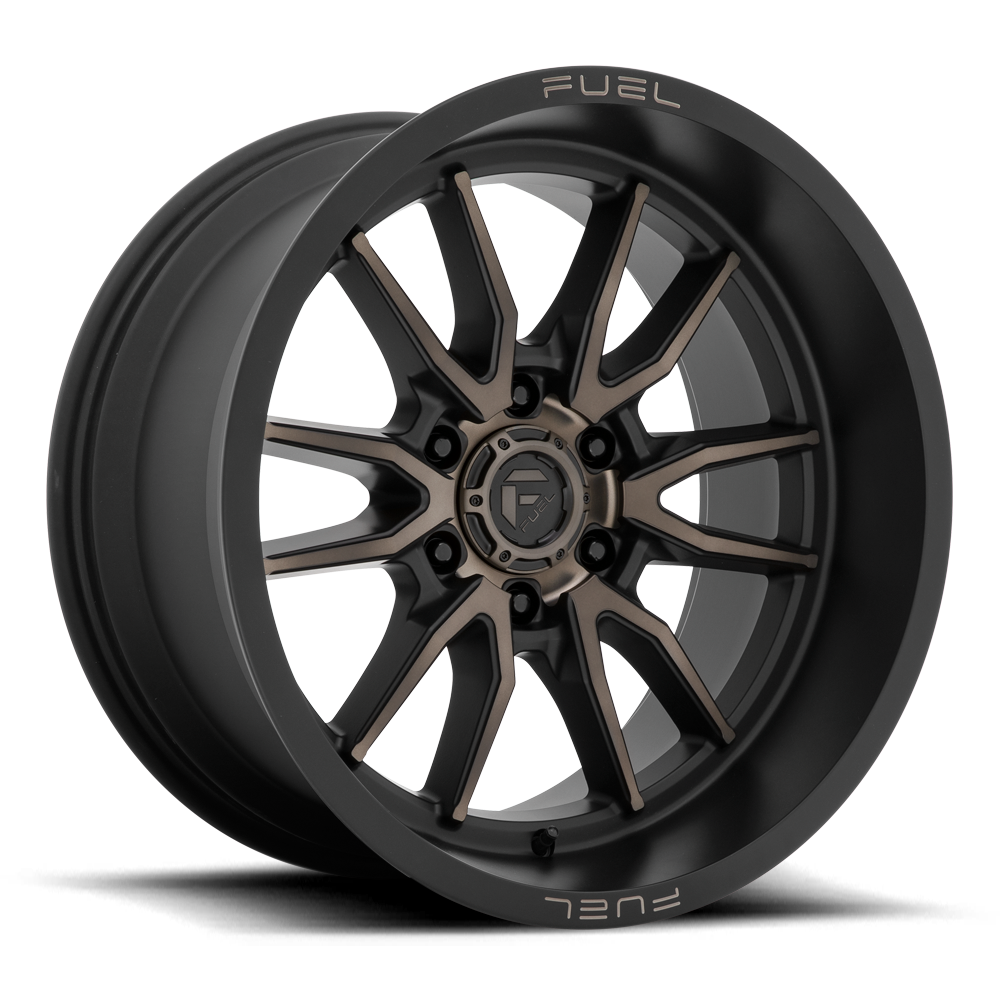 Aluminum Wheels 20X9 Clash 6 D762 Matte Black Double Dark Tint Fuel Off Road Wheels
