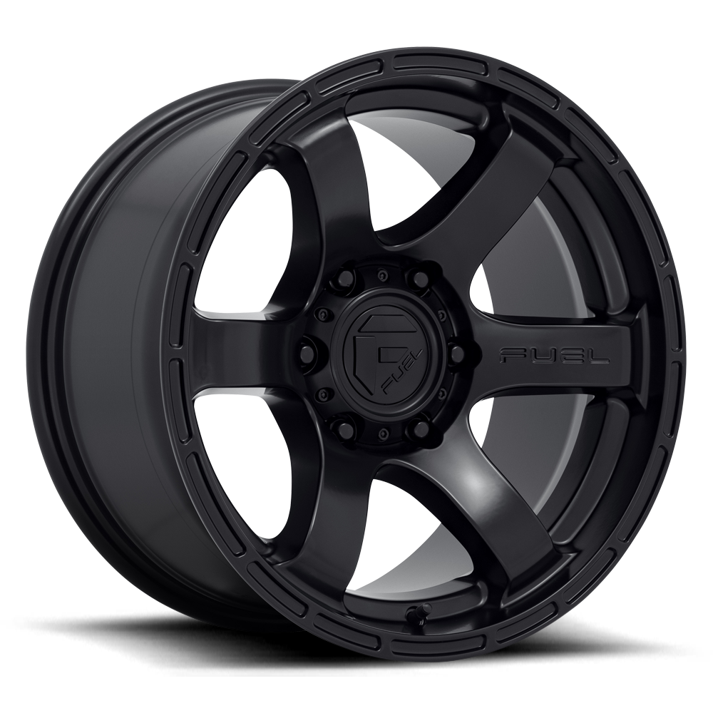 Aluminum Wheels 17X9 Rush D766 Satin Black Fuel Off Road Wheels