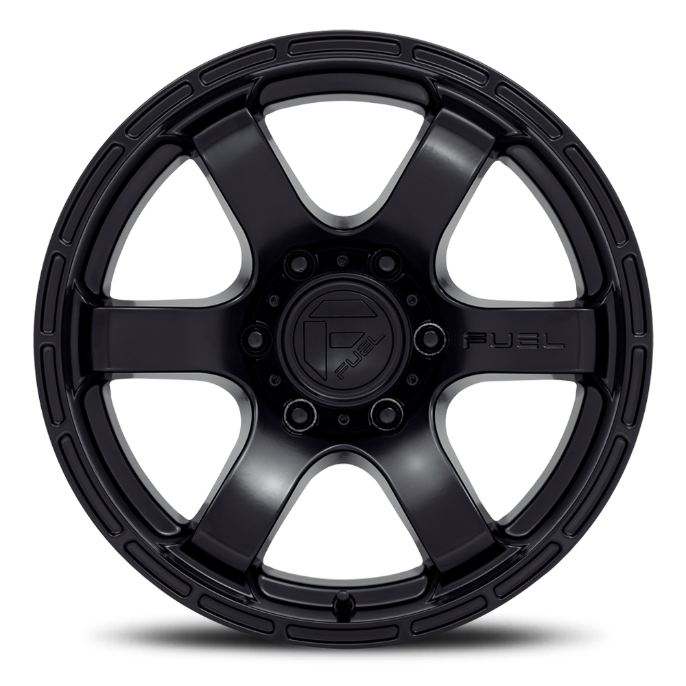 Aluminum Wheels 17X9 Rush D766 Satin Black Fuel Off Road Wheels
