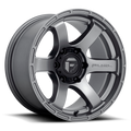 Aluminum Wheels 17X9 Rush D767 Matte Gunmetal Gray Fuel Off Road Wheels