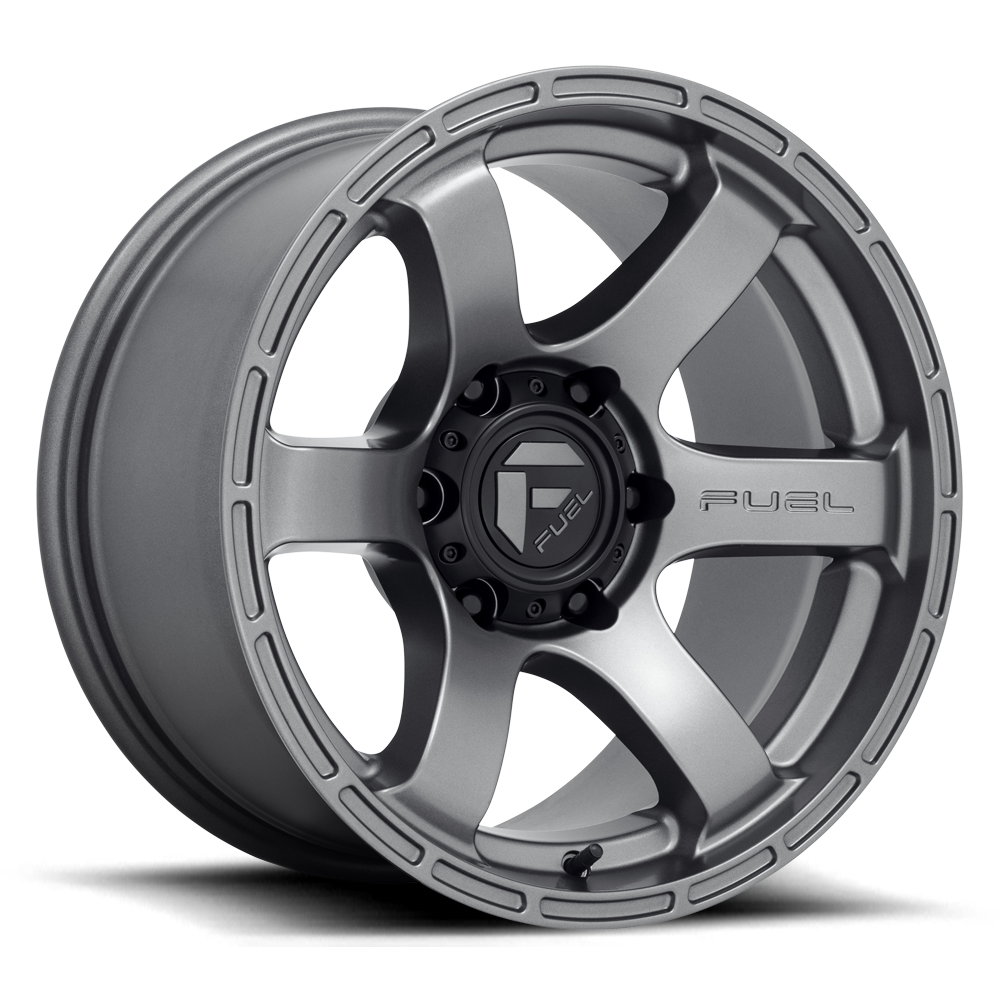 Aluminum Wheels 17X9 Rush D767 Matte Gunmetal Gray Fuel Off Road Wheels