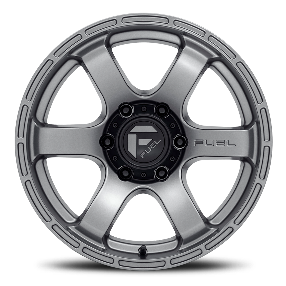 Aluminum Wheels 17X9 Rush D767 Matte Gunmetal Gray Fuel Off Road Wheels