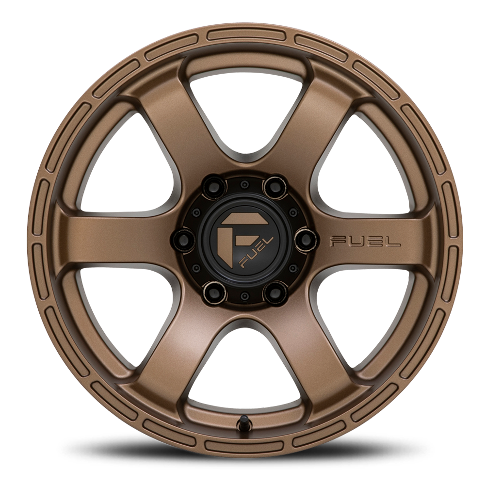 Aluminum Wheels 20X9 Rush D768 Matte Bronze Fuel Off Road Wheels