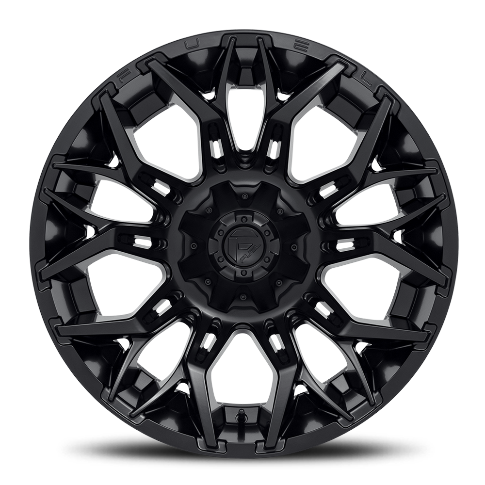 Aluminum Wheels 20X9 Twitch D772 Blackout Fuel Off Road Wheels