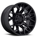 Aluminum Wheels 22X10 Twitch D772 Blackout Fuel Off Road Wheels