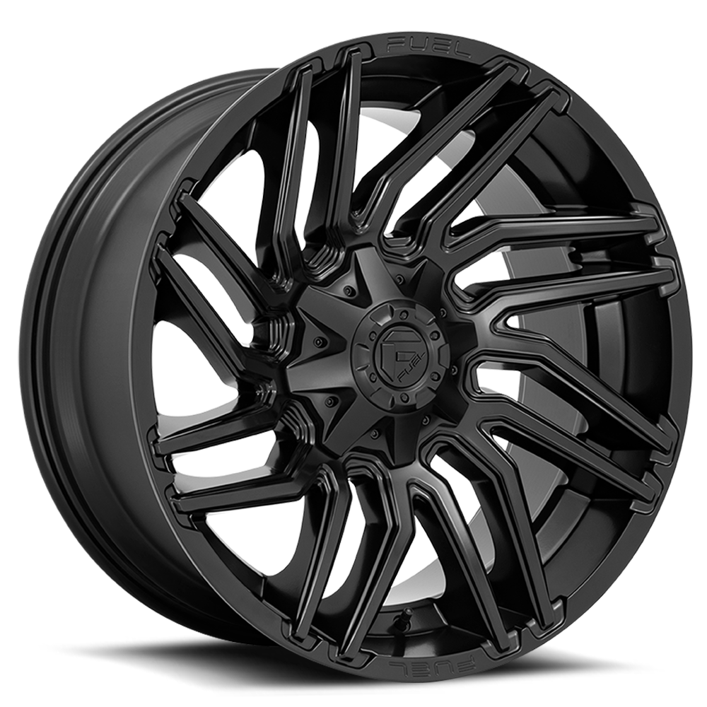 Aluminum Wheels 20X10 Typhoon D775 Matte Black Fuel Off Road Wheels