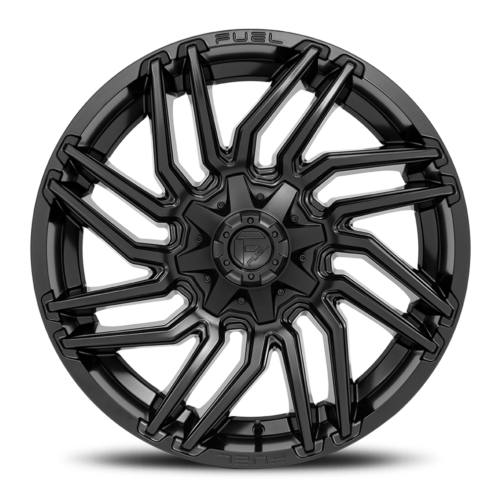 Aluminum Wheels 20X10 Typhoon D775 Matte Black Fuel Off Road Wheels