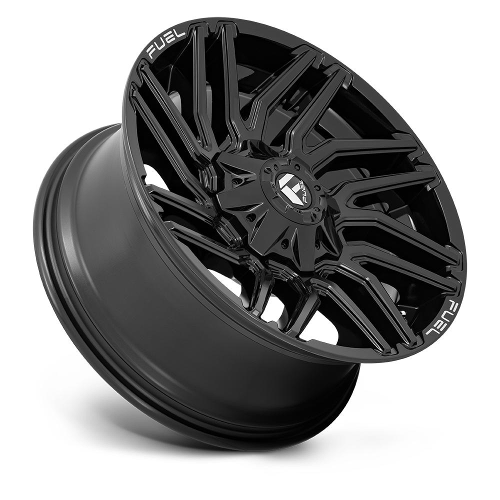 Aluminum Wheels 20X9 Typhoon D776 Gloss Black Fuel Off Road Wheels