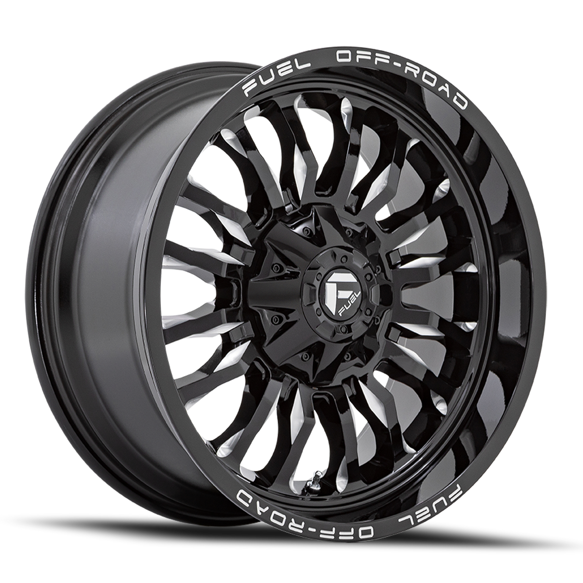 Aluminum Wheels 20X9 Arc D795 Gloss Black Milled Fuel Off Road Wheels