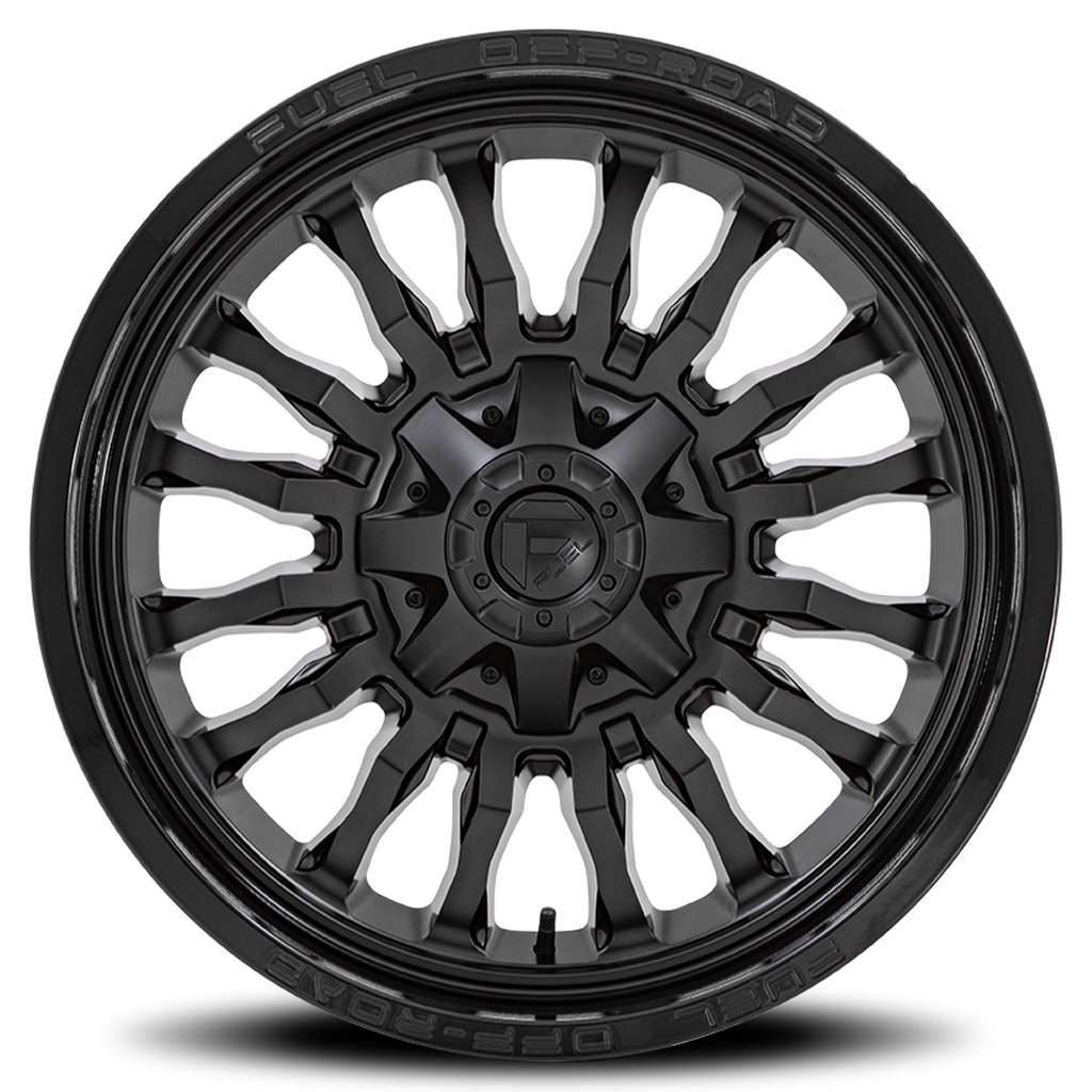 Aluminum Wheels 20X10 Arc D796 Matte Black W/ Gloss Black Lip Fuel Off Road Wheels