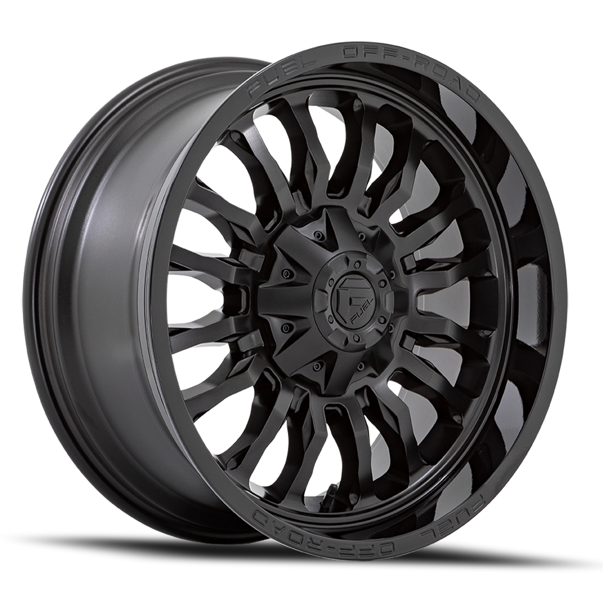 Aluminum Wheels 20X9 Arc D796 Matte Black W/ Gloss Black Lip Fuel Off Road Wheels