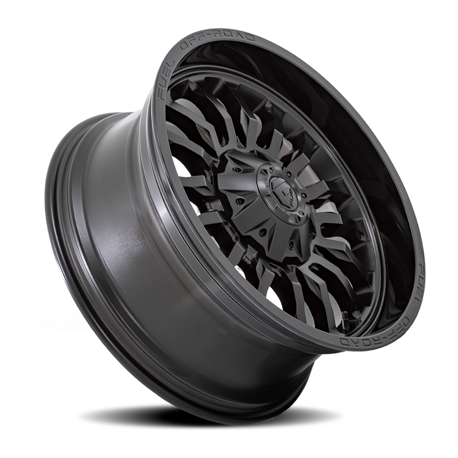 Aluminum Wheels 20X9 Arc D796 Matte Black W/ Gloss Black Lip Fuel Off Road Wheels