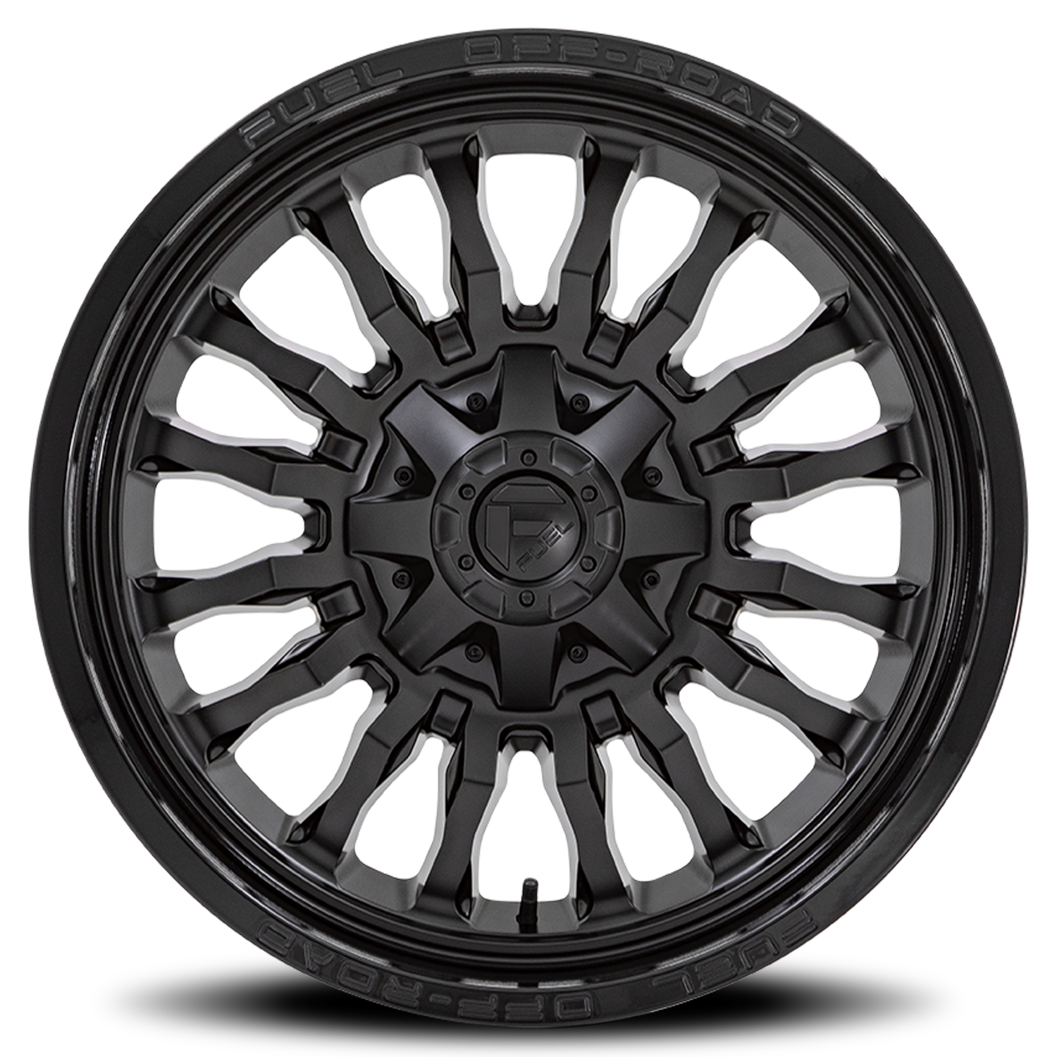 Aluminum Wheels 22X12 Arc D796 Matte Black W/ Gloss Black Lip Fuel Off Road Wheels