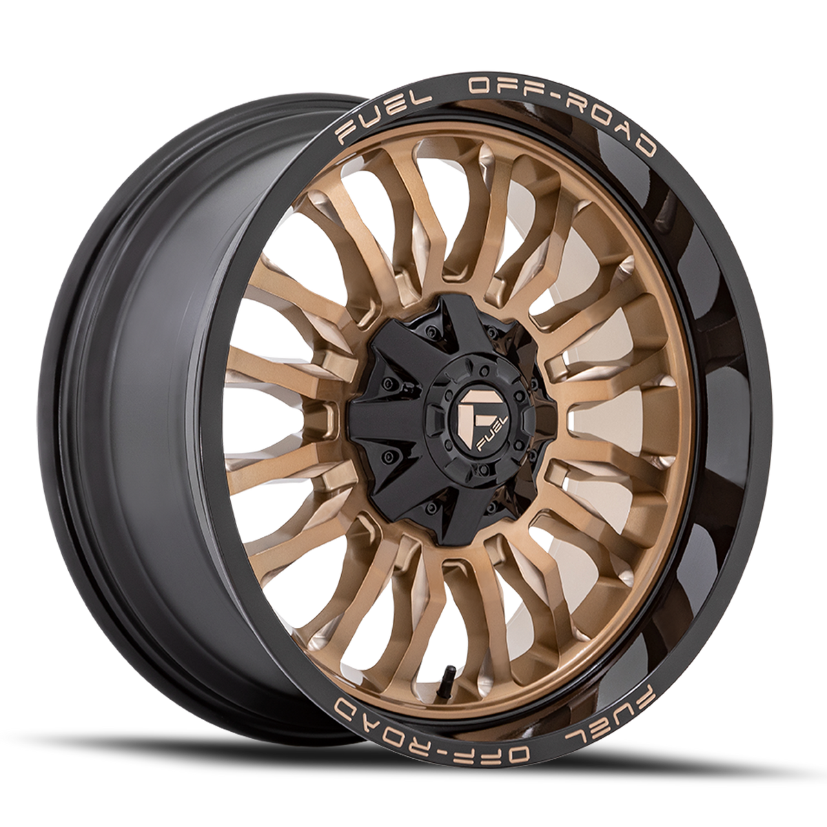 Aluminum Wheels 20X10 Arc D797 Platinum Bronze/Black Lip Fuel Off Road Wheels