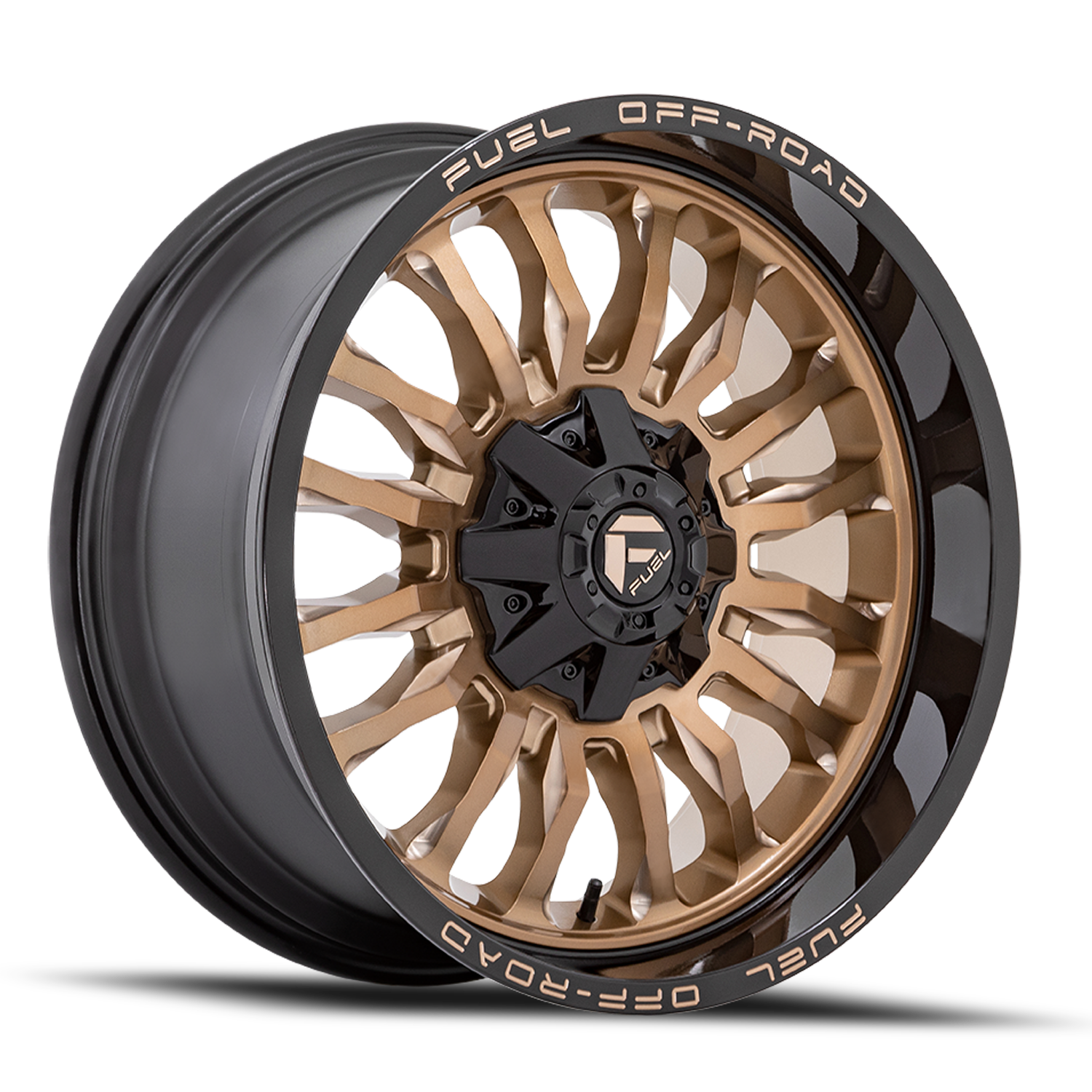 Aluminum Wheels 20X10 Arc D797 Platinum Bronze/Black Lip Fuel Off Road Wheels