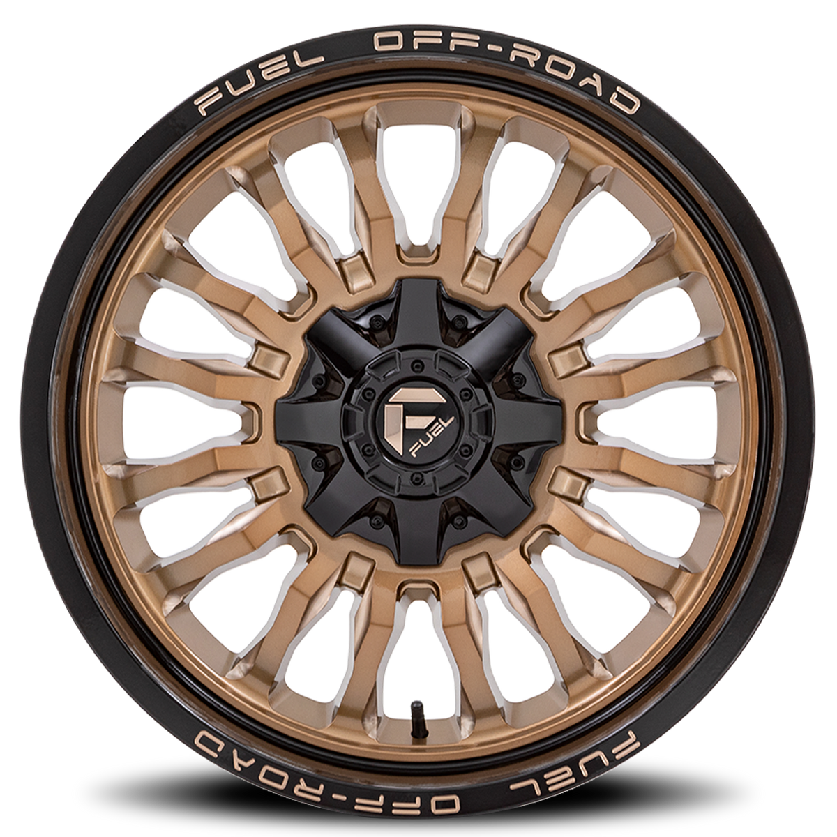 Aluminum Wheels 20X10 Arc D797 Platinum Bronze/Black Lip Fuel Off Road Wheels