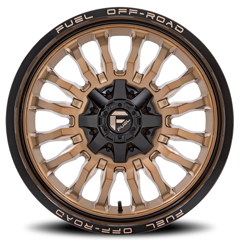 Aluminum Wheels 20X10 Arc D797 Platinum Bronze/Black Lip Fuel Off Road Wheels