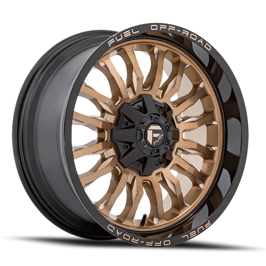 Aluminum Wheels 20X9 Arc D797 Platinum Bronze/Black Lip Fuel Off Road Wheels