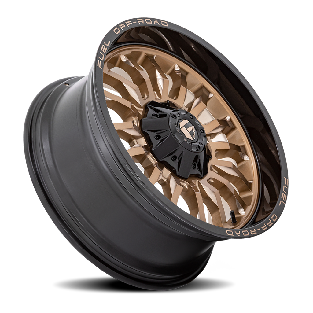 Aluminum Wheels 20X9 Arc D797 Platinum Bronze/Black Lip Fuel Off Road Wheels