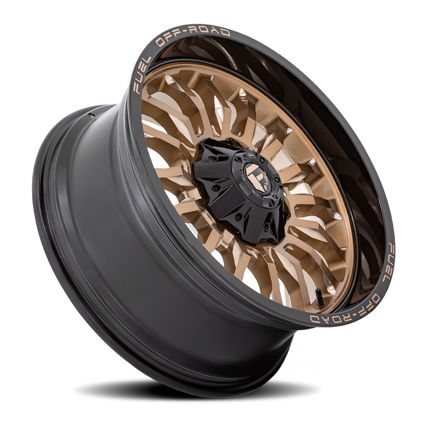 Aluminum Wheels 22X10 Arc D797 Platinum Bronze/Black Lip Fuel Off Road Wheels