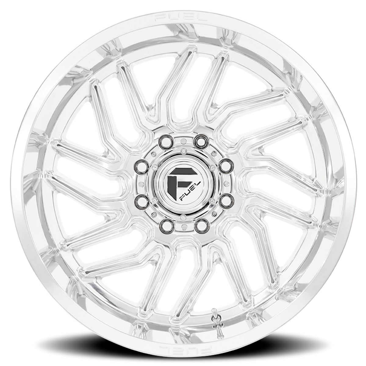 Aluminum Wheels 20X9 Hurricane D809 Polished Milled Fuel Off Road Wheels