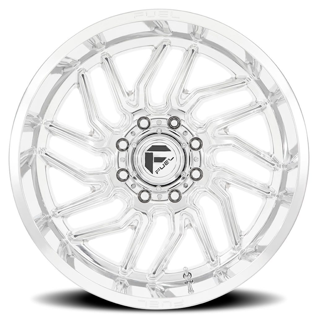 Aluminum Wheels 24X12 Hurricane D809 Polished Milled Fuel Off Road Wheels