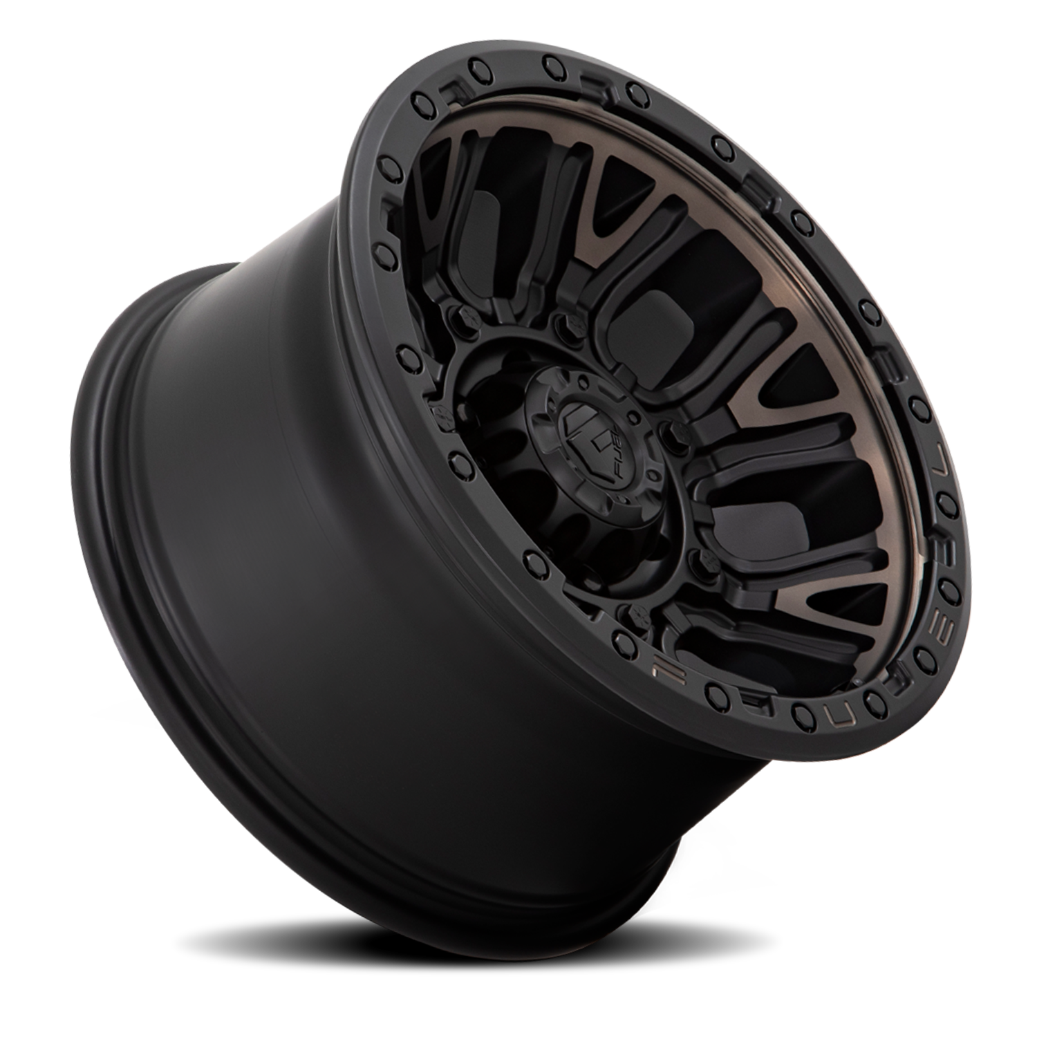 Aluminum Wheels 20X9 Traction D824 Matte Black Double Dark Tint Fuel Off Road Wheels