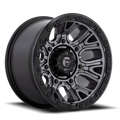 Aluminum Wheels 20X10 Traction D825 Gunmetal Gray/Black Ring Fuel Off Road Wheels