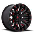 Aluminum Wheels 18X9 Quake D829 Gloss Black Milled Red Fuel Off Road Wheels