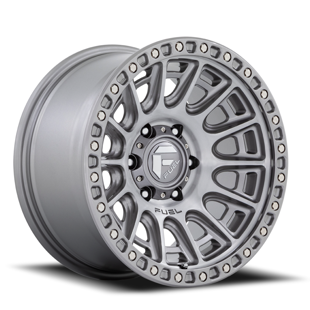 Aluminum Wheels 17X8.5 Cycle D833 Platinum Gray Fuel Off Road Wheels