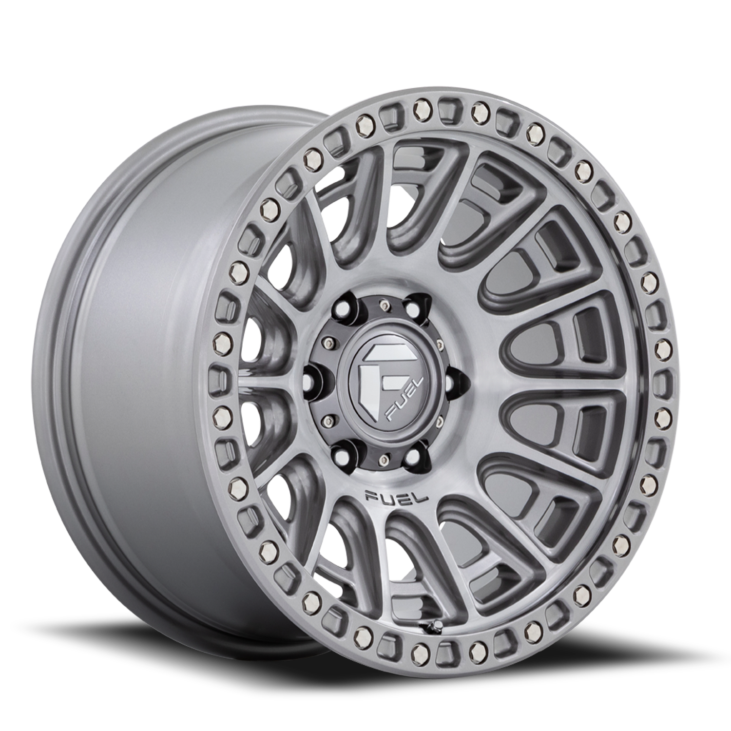 Aluminum Wheels 17X8.5 Cycle D833 Platinum Gray Fuel Off Road Wheels