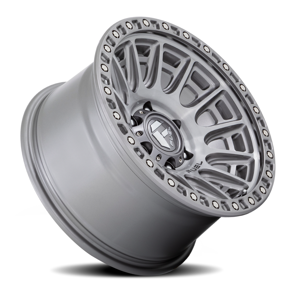 Aluminum Wheels 17X8.5 Cycle D833 Platinum Gray Fuel Off Road Wheels