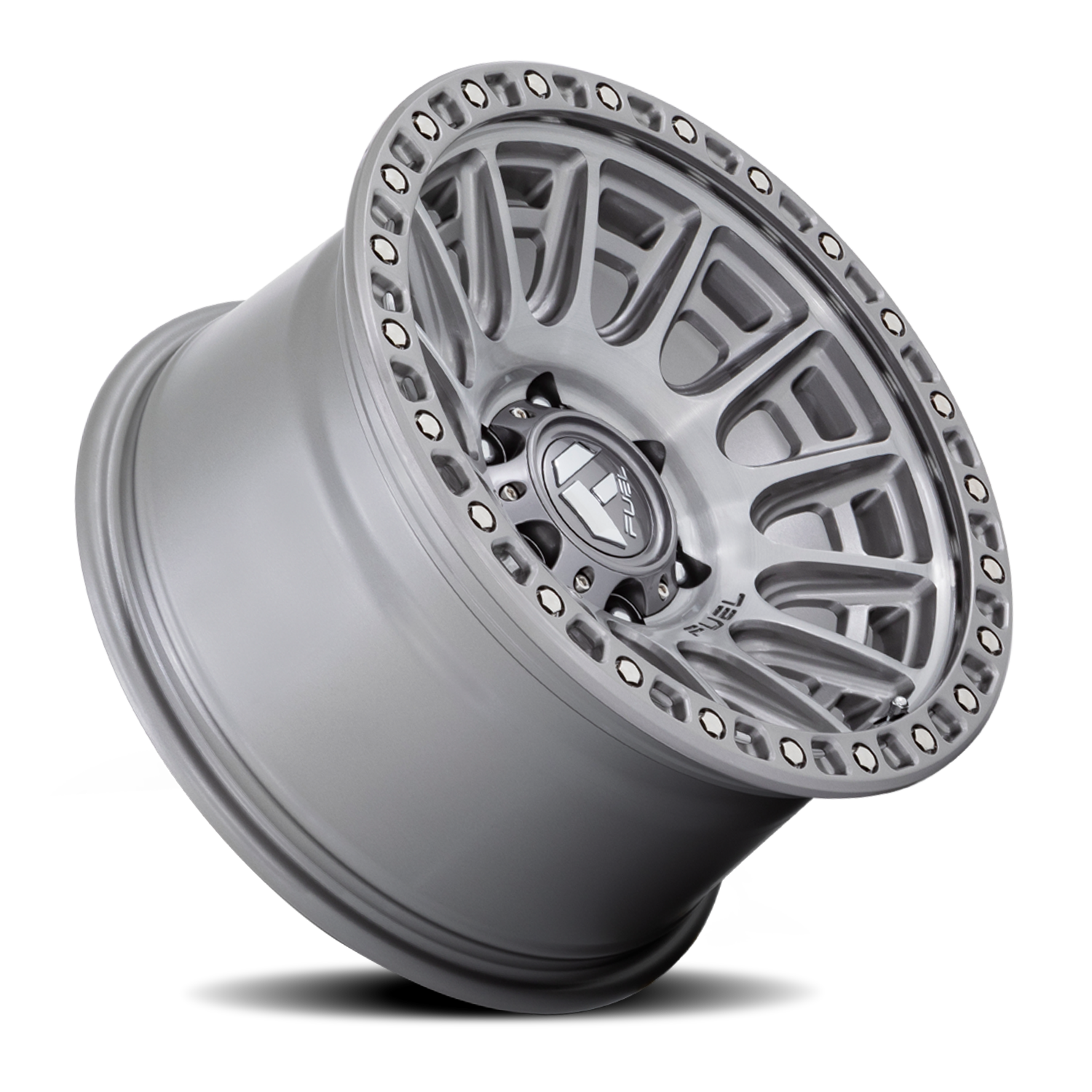 Aluminum Wheels 17X8.5 Cycle D833 Platinum Gray Fuel Off Road Wheels