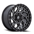 Aluminum Wheels 17X9 Runner OR D840 Gloss Black Milled Fuel Off Road Wheels