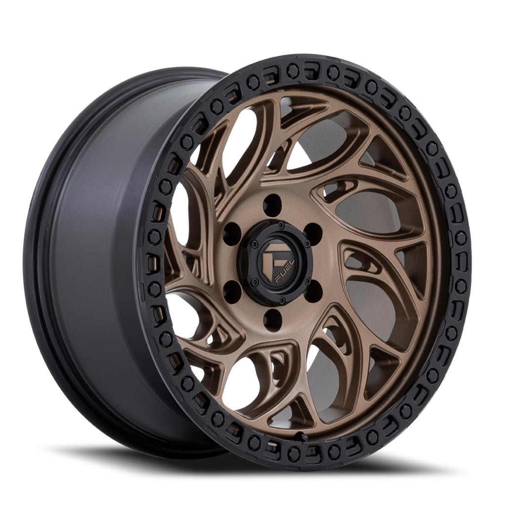 Aluminum Wheels 17X9 Runner OR D841 Bronze/Black Ring Fuel Off Road Wheels
