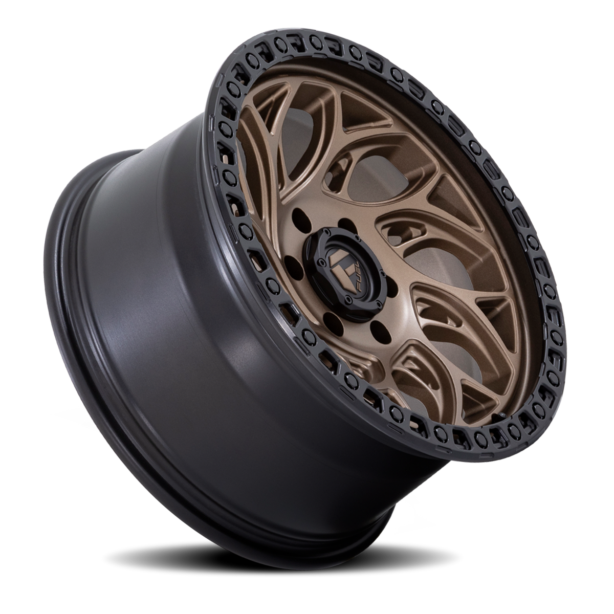 Aluminum Wheels 18X9 Runner OR D841 Bronze/Black Ring Fuel Off Road Wheels