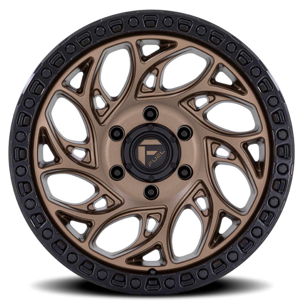 Aluminum Wheels 20X9 Runner OR D841 Bronze/Black Ring Fuel Off Road Wheels