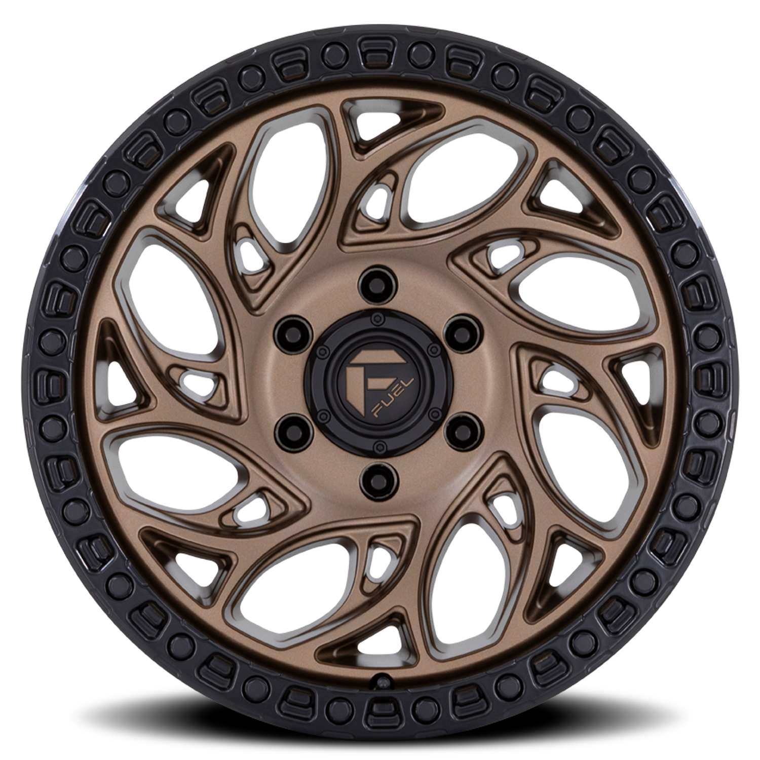Aluminum Wheels 20X9 Runner OR D841 Bronze/Black Ring Fuel Off Road Wheels