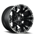 Aluminum Wheels 17X9 Vapor D851 Matte Black Gray Tint Fuel Off Road Wheels