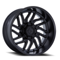 Aluminum Wheels 20X10 Hurricane D864 Blackout Fuel Off Road Wheels