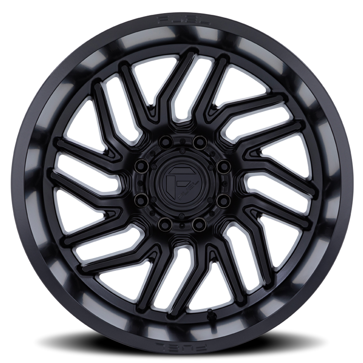 Aluminum Wheels 24X12 Hurricane D864 Blackout Fuel Off Road Wheels