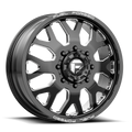 Dually Wheels 22X8.5 FF19D Dually DE19 BK Gloss Black Milled Fuel Off Road Wheels