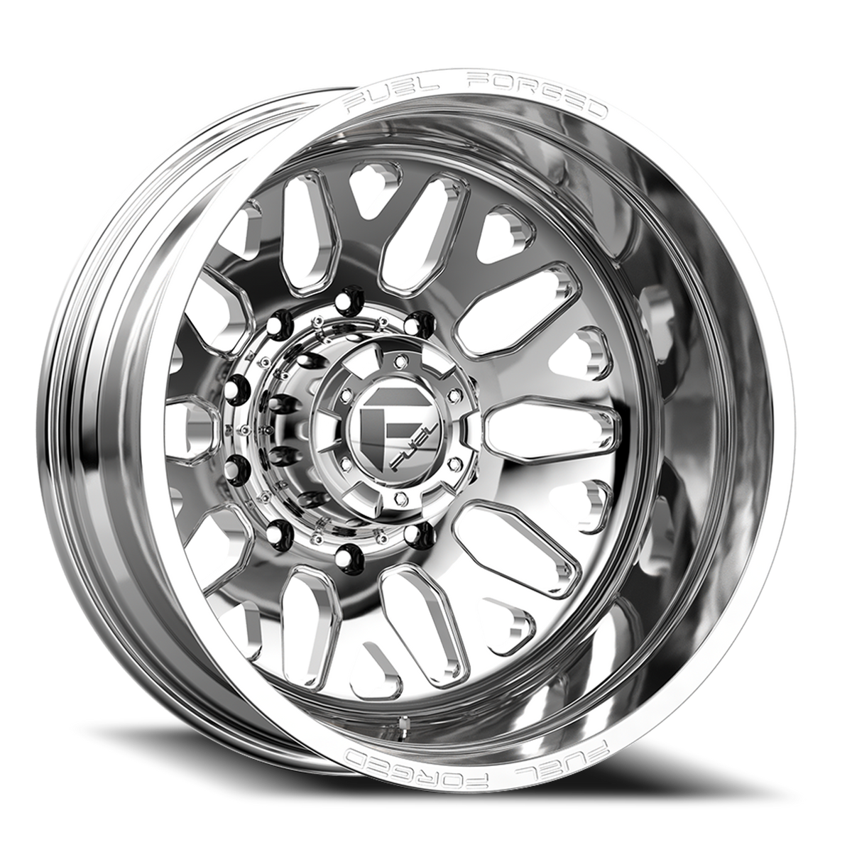 Dually Wheels 24X8.25 FF19D Dually DE19 PO Polished Fuel Off Road Wheels